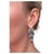 These colorful earrings feature 18 bright oval cut treated sapphires weighing approximately 5.50 carats total interspersed...