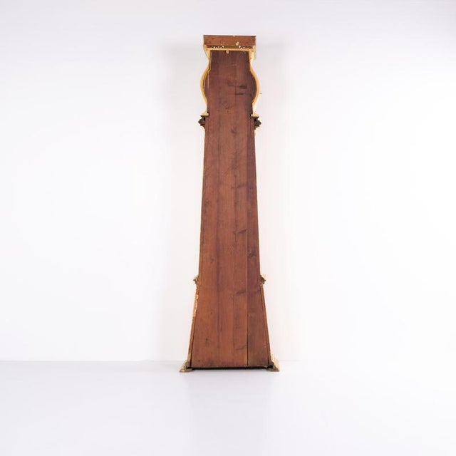 White Painted Frøken Clock with Decorative Details, Bornholm, 1790s For Sale - Image 4 of 15