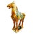 Chinoiserie Late 20th Century Large Chinese Tang Dynasty Sancai Glazed Pottery Horse Statue For Sale - Image 3 of 11