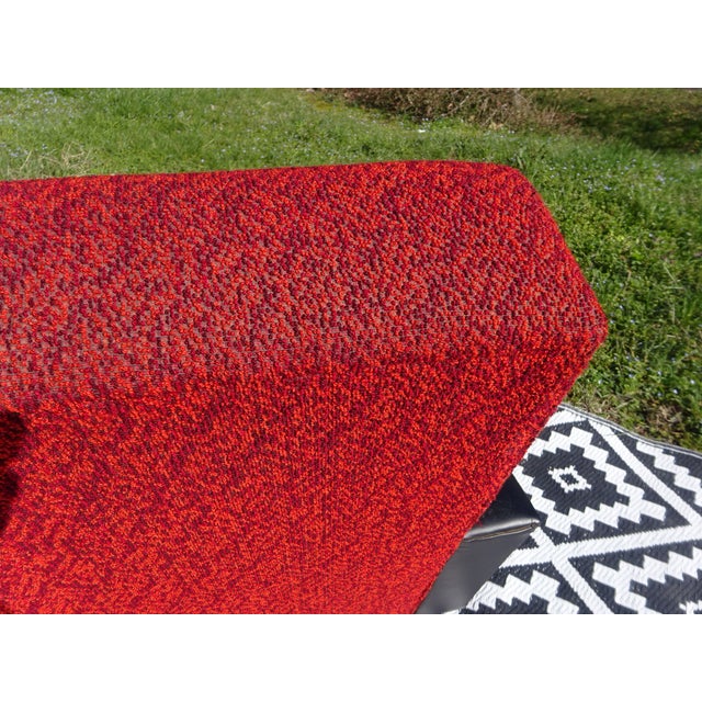 Vintage Red and Black Chairs with Compass Feet, 1970s, Set of 2 For Sale - Image 12 of 18