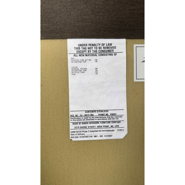 Baker Carnelian Sculptural Lounge Arm Chairs by Jean-Louis Denoit, a Pair For Sale - Image 16 of 16