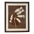 Natural Curiosities Sepia Botanical Floral Print in Dark Wood Frame For Sale