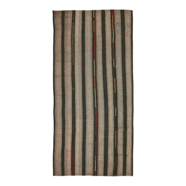 Mid 20th Century Vintage Large Turkish Kilim Rug For Sale