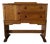 1940s Art Deco Solid Oak Cabinet Chest on Pedestal Base For Sale