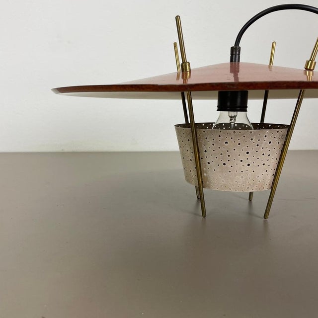 Modernist Hanging Light attributed to Ernest Igl for Hillebrand, Germany, 1960s For Sale - Image 17 of 18