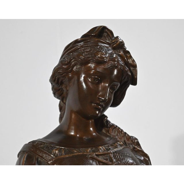 Metal J-B.Germain, The Girl with the Broken Jug, Late 19th Century, Bronze For Sale - Image 7 of 18