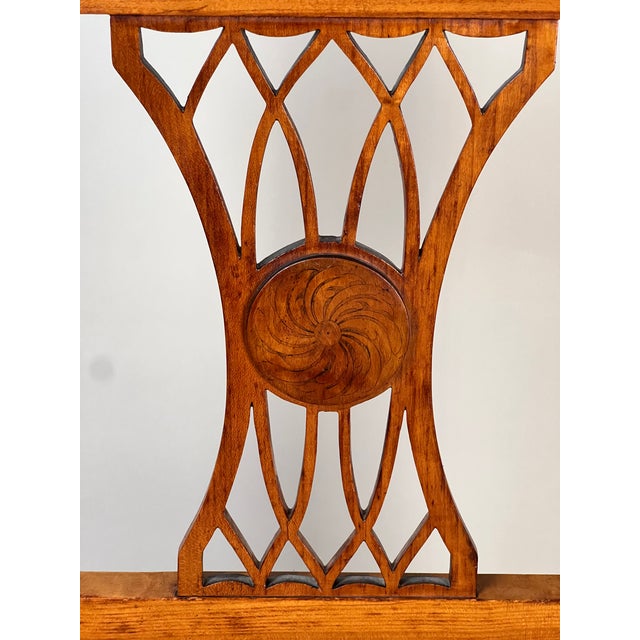 Antique German Biedermeier Style Cherry Side Chair C. Early 20th Century For Sale In Boston - Image 6 of 6