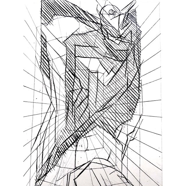 Jacques Villon - Cubist Cavern - Original Etching 1949 For Sale - Image 4 of 7