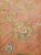 Textile Antique Oushak Carpet, Oriental Rug, Handmade Rug Saffron, Light Blue and Coral For Sale - Image 7 of 18