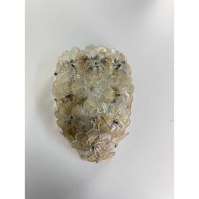 Murano Glass Wall Lamp in the style of Barovier & Toso, 1950s For Sale - Image 12 of 12