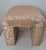 Vintage Postmodern Pink & Gold Damask Waterfall Vanity Stool For Sale In West Palm - Image 6 of 11