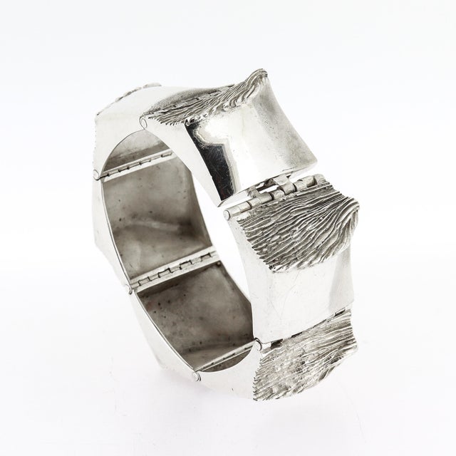 Silver Finnish Modernist Matti Hyvärinen for Sirokoro Sterling Silver Link Bracelet For Sale - Image 8 of 18