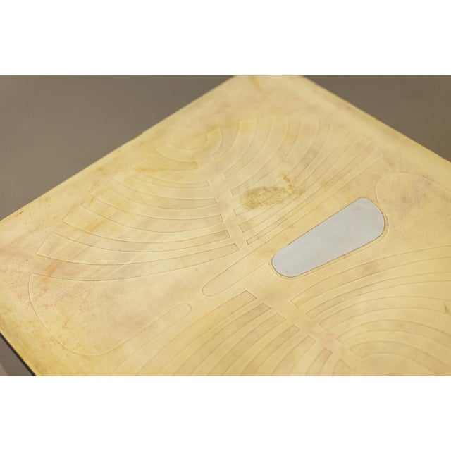 1970s Coffee Table in Gilded Brass and Smoked Glass, 1970s For Sale - Image 5 of 9