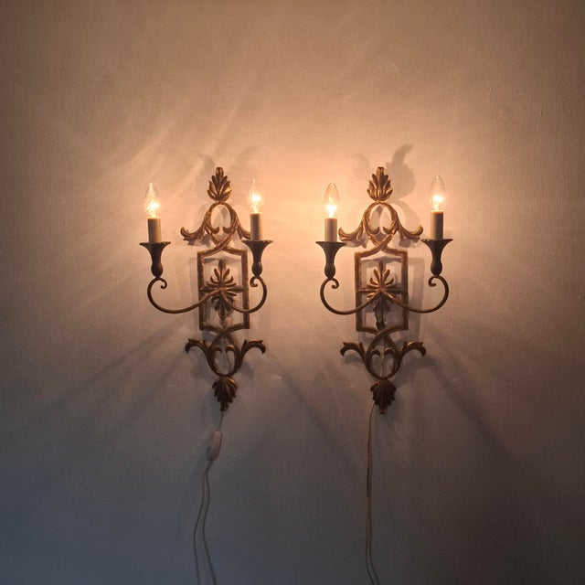 1970s Mid-Century Modern Wall Lights by Palladio, 1970s, Set of 2 For Sale - Image 5 of 14