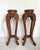 Large Mid-Century Brown Hand Carved Plant Stands, Set of 2 For Sale - Image 10 of 10