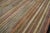 1890s Multicolor Stripe Minimalist Antique American Hooked Rug 4'6" X 7'4" Handknotted Wool Carpet For Sale - Image 4 of 7