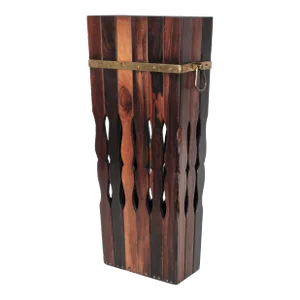 Modern Brazilian Rosewood Umbrella Stand, Cane Stand, Circa 1970