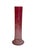 Antique Victoria Bohemian Hand Painted Cranberry Glass Mantel Bud Vase Gold Gilded Floral Made Late 19th Century or Early...