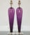 Our last pair, exclusively blown for Swank Lighting by California artist Joe Cariati. These VIOLET teardrops are signed by...