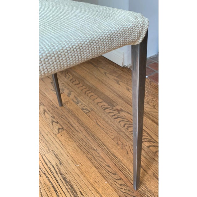 Metal 1990s Solid Aluminum Frame Dining Side Chairs, Set of 4 For Sale - Image 7 of 12