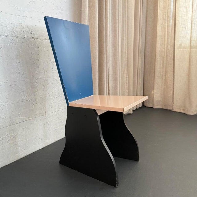 Mid-Century Modern Vintage Postmodern "Ambrogio" Chair by Alessandro Mendini for Studio Alchimia For Sale - Image 3 of 11