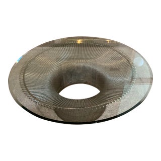 1970s Attributed to Warren Platner Nickel/Chrome and Glass Coffee Table (Optional Glass Top Size) For Sale