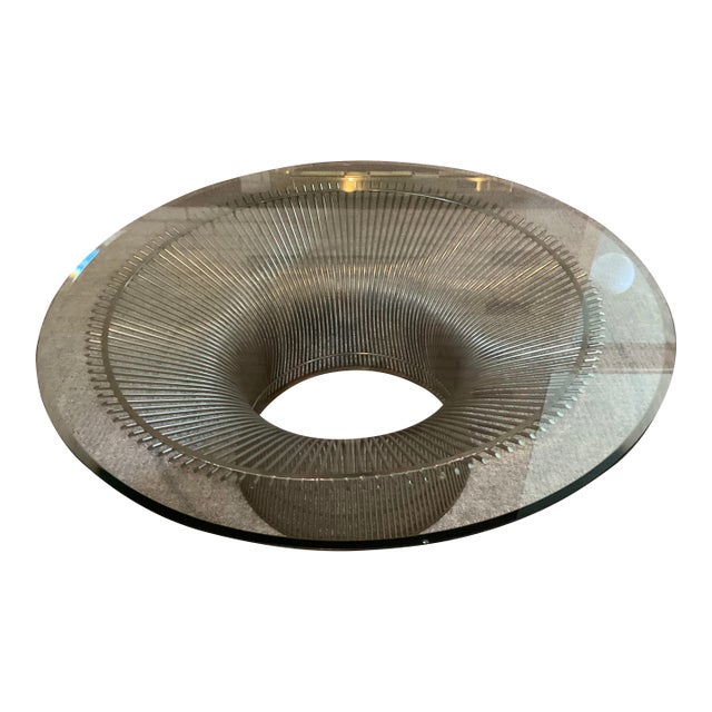 1970s Attributed to Warren Platner Nickel/Chrome and Glass Coffee Table (Optional Glass Top Size) For Sale