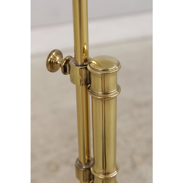 1980s Mid Century Modern Adjustable Brass Floor Lamp For Sale - Image 14 of 16