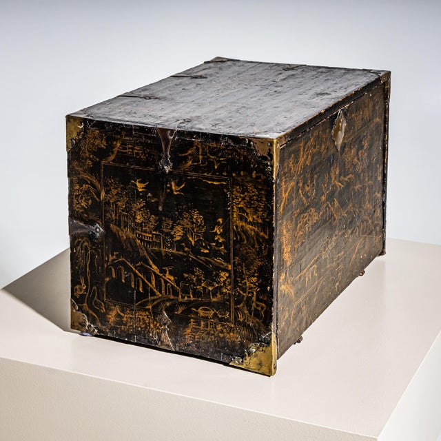 Metal Lacquered and Gilt Cabinet, Germany, 1700s For Sale - Image 7 of 9