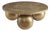Brass Finish Round Ball Coffee Table For Sale