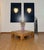 Pair of Vintage Italian Murano appliques in the manner of Mazzega. Wall lights have 6 glass petals "rondini" (transparent...
