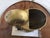 Vintage Large Scale Palm Beach Style Brass Nautilus Shell Planter For Sale - Image 9 of 17