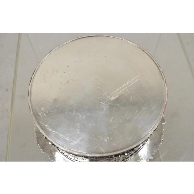 Antique English Sheffield Sterling Silver Mounted Champagne Wine Bottle Coaster For Sale - Image 11 of 13