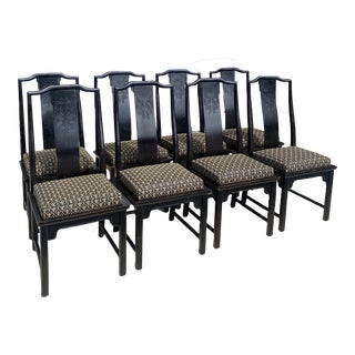 Mid 20th Century Set of 8 Century Furniture Ming Style Style Dining Chairs For Sale