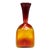 Vintage Mid-Century Modern Amberina Red & Orange Glass Vase For Sale