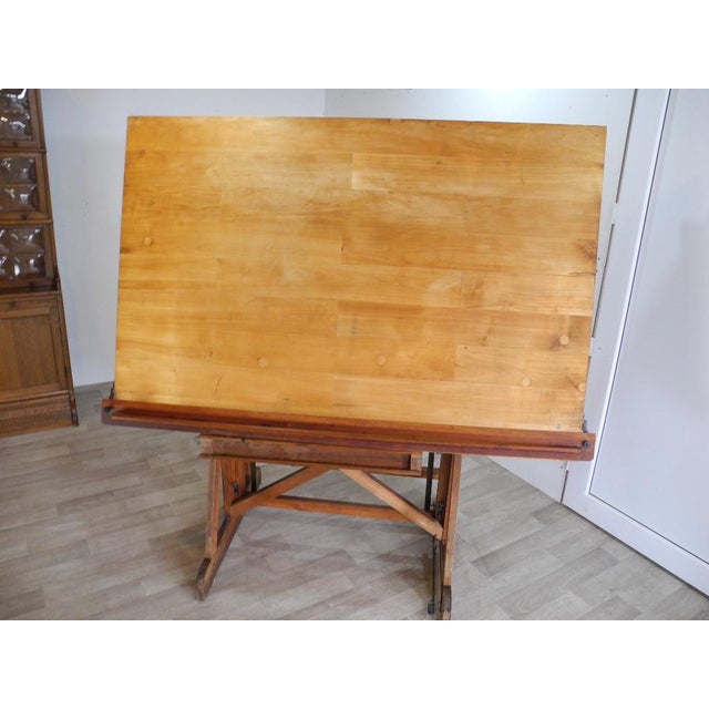 Antique Bauhaus Architect's Drawing Board from Wichmann Berlin, 1920s For Sale - Image 12 of 18