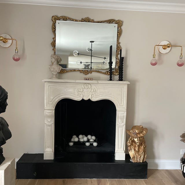 Plastic Vintage Austin Productions Inc Gold Toned Female Floral Hat Statue Sculpture For Sale - Image 7 of 10