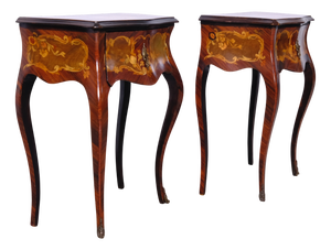 Louis XV Style Bedside Tables, 1950s, Set of 2