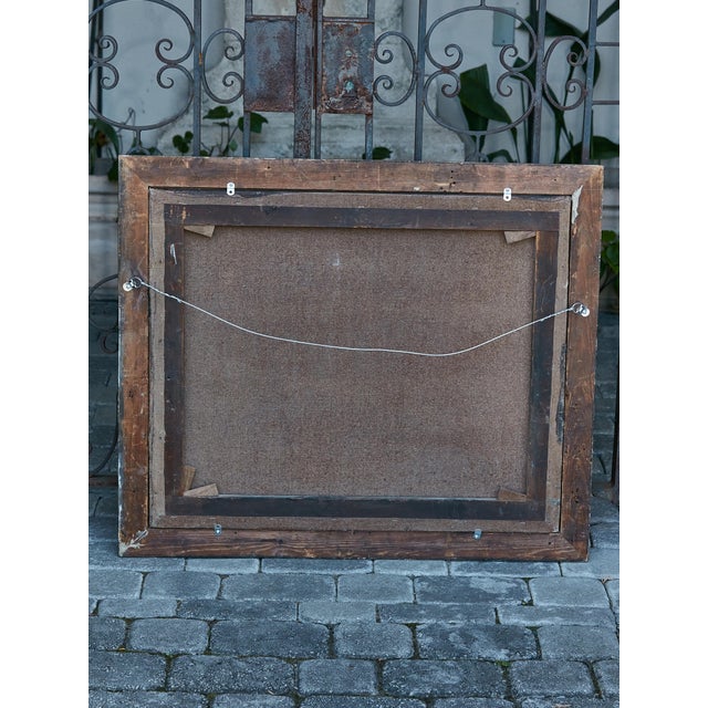 English English 18th Century Oil on Canvas Hunting Dog Painting in Carved Giltwood Frame For Sale - Image 3 of 12