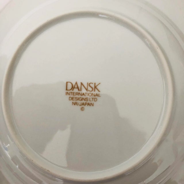 2000 - 2009 Modern Dansk China Apple Blossom Pattern Set of 8 Soup Bowls For Sale - Image 5 of 6