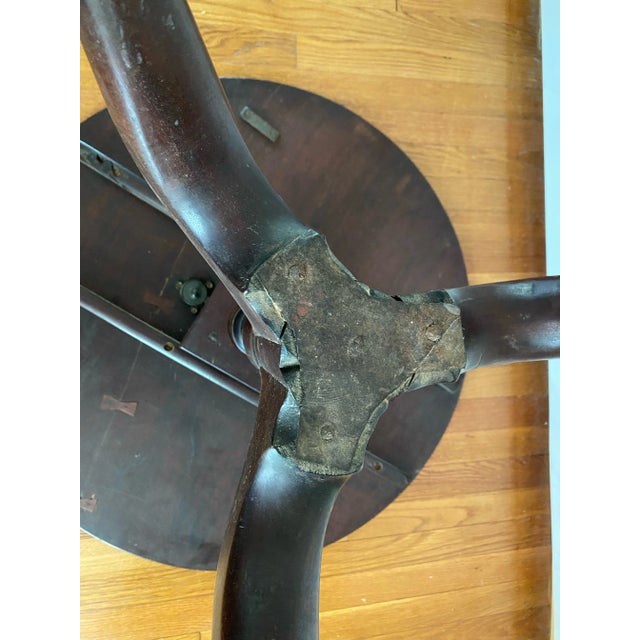 Antique Mid-1700s British Rococo Mahogany Tilt-Top Table For Sale - Image 12 of 12