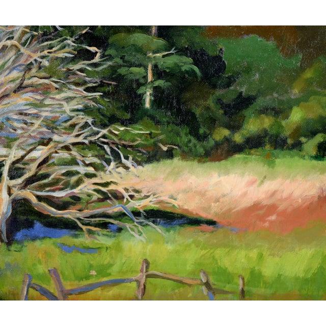 Shaded Path in the California Hills - Original Oil on Canvas (Laid on Board) by Nancy Faisant For Sale In Monterey, CA - Image 6 of 9