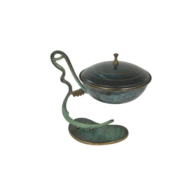 Mid Mod Brass Candy Dish Chairish