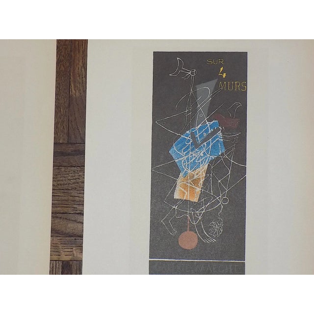 Mid-Century Modern Vintage Mid Century Color Lithograph-Georges Braque-Printed by Mourlot-A Pair For Sale - Image 3 of 6