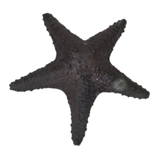 Late 20th Century Maitland-Smith Dark Patina Starfish Tabletop Sculpture For Sale