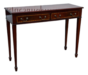 Console Table in Mahogany with Two Drawers