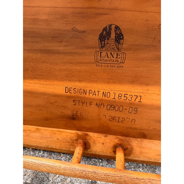 1960s Lane Acclaim XL Dovetail Coffee Table For Sale - Image 6 of 7