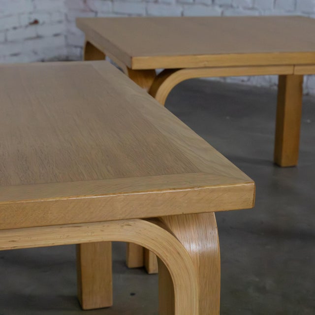 Late 20th Century Scandinavian Modern Oak End or Coffee Tables by Thygesen and Sorensen for Magnus Olesen and Rudd International For Sale - Image 10 of 17