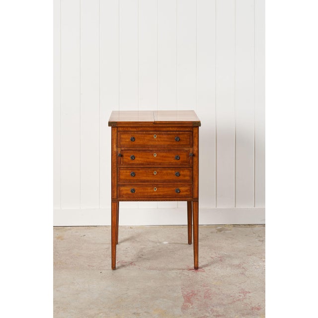 Early 19th Century Mahogany Inlaid Writing Cabinet For Sale - Image 10 of 15