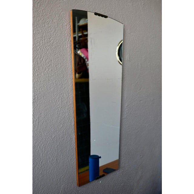 Vintage Rearview Mirror in Patinated Brass, 1960s For Sale - Image 4 of 6